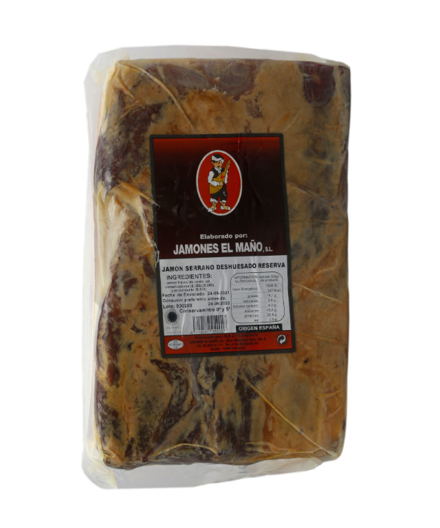 JAMON SERRANO DESHUESADO RESERVA JAMONES EL MAÑO