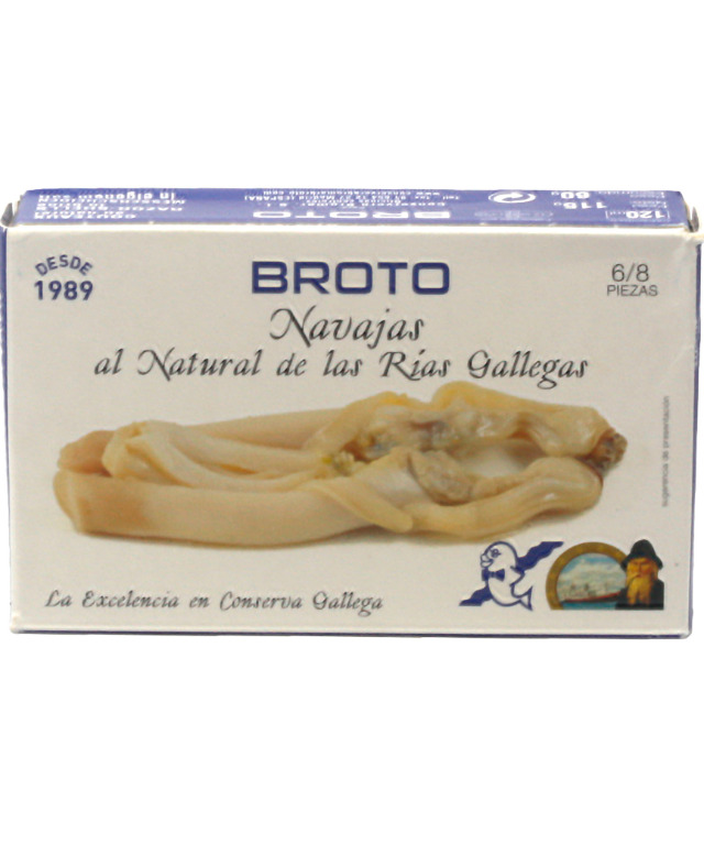 NAVAJAS AL NATURAL DE LAS RIAS GALLEGAS BROTO